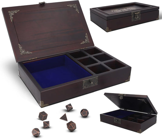 DND Dice Tray 2 in 1 - Ultimate Storage Organizer for RPG Games