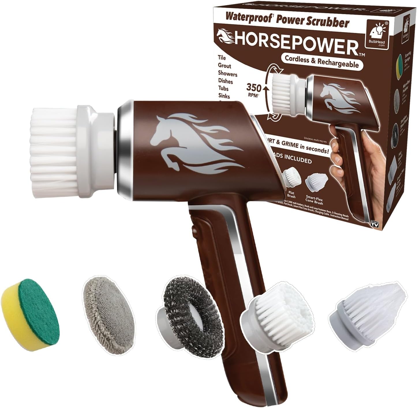 Horsepower Scrubber: Waterproof Electric Power Cleaning Tool
