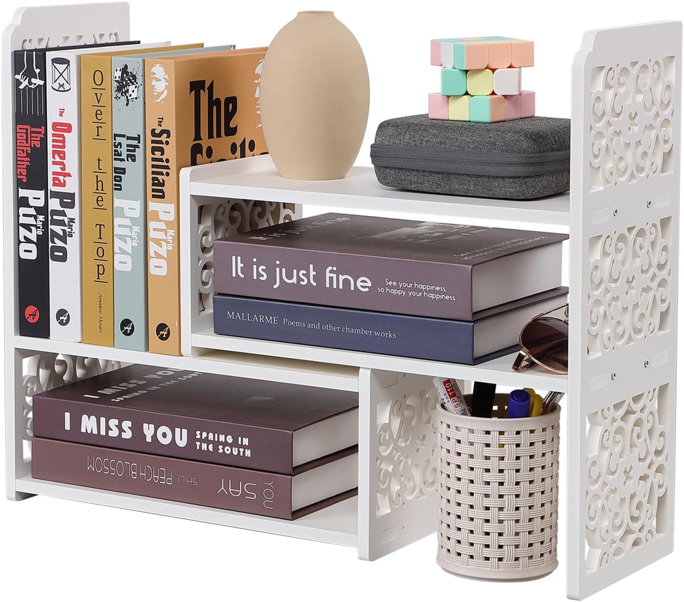 Adjustable Desk Organizer Shelf by EARTHSON