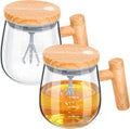 RMERVE Self-Stirring Coffee Mug Set - Effortless Mixing!