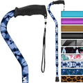 Vive Walking Cane for Women Men Elderly - Offset Grip for Comfort