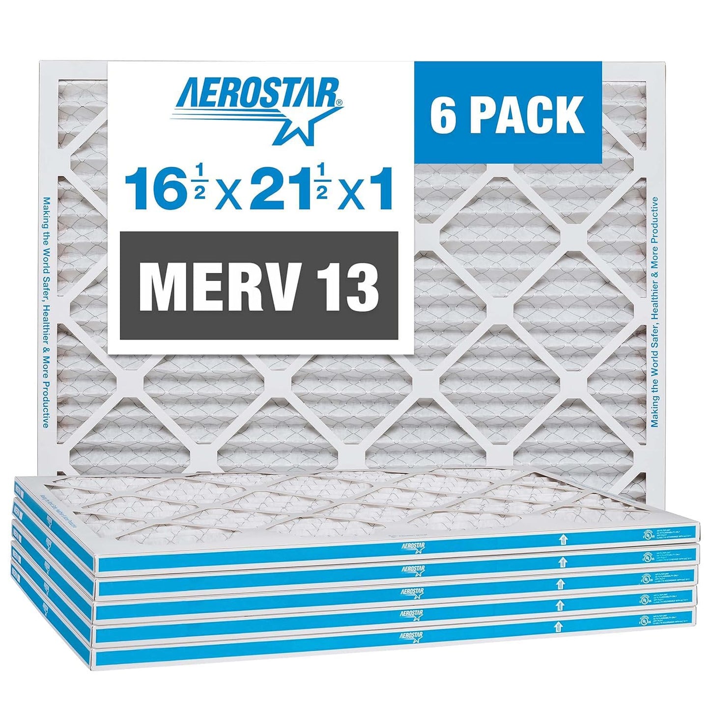 Aerostar 16.375x21.5x1 MERV 13 Filters for Cleaner Air