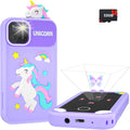 Kids Smart Phone for Girls with Holographic Pyramid Fun