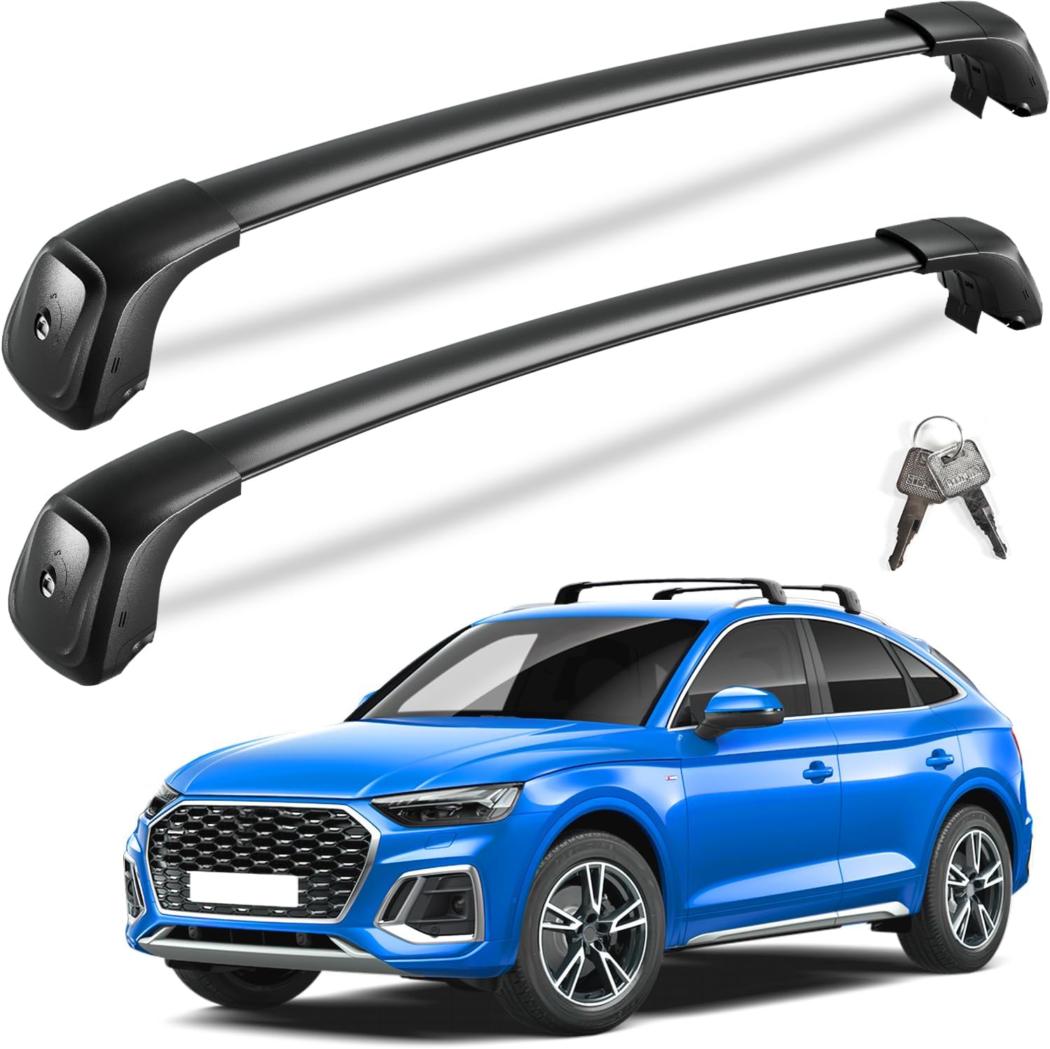 KINGGERI Heavy Duty Roof Rack Cross Bars for Audi Q5 2018-2026