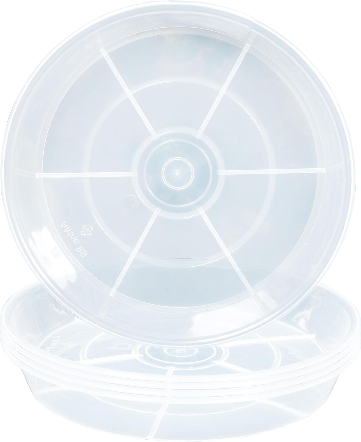 16 Inch Plant Saucer Drip Tray - Heavy Duty Plastic 6 Pack