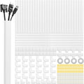 Cord Cover Raceway Kit 628in Cable Concealer System - Tidy TV Cords