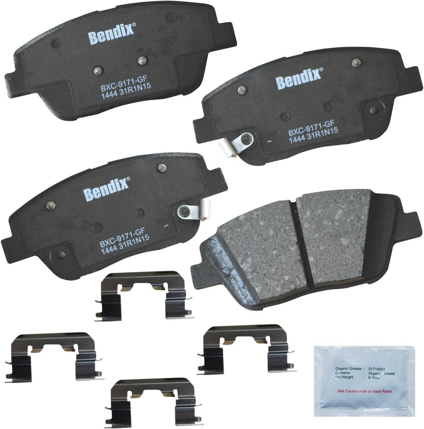 Bendix Priority1 CFC1444 Ceramic Brake Pads for Hyundai Sonata