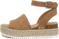 Soda Topic Open Toe Buckle Ankle Strap Espadrille Wedge Sandal style