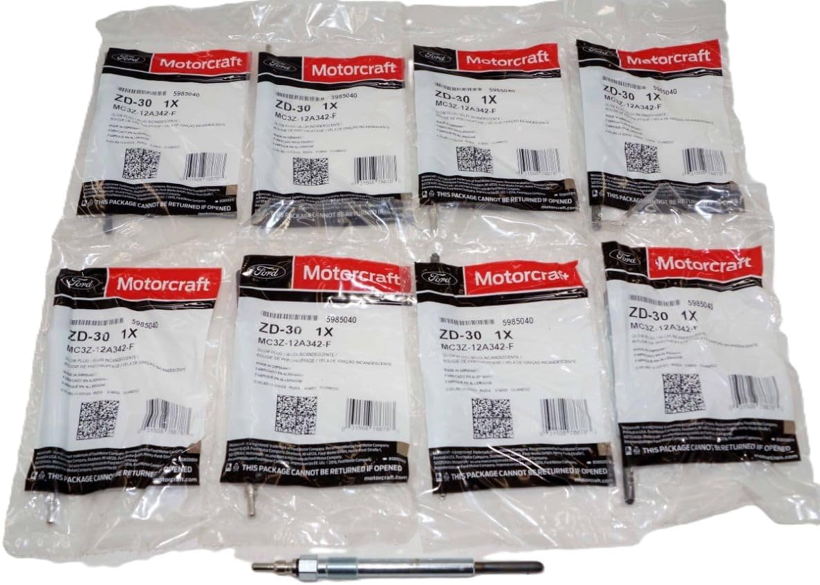 8 PC Motorcraft ZD-11 Glow Plugs for 1995-2003 Ford 7.3L
