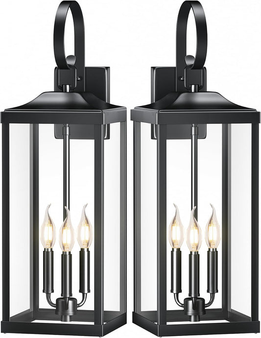 24in Extra Large Outdoor Wall Light Fixture for Modern Homes
