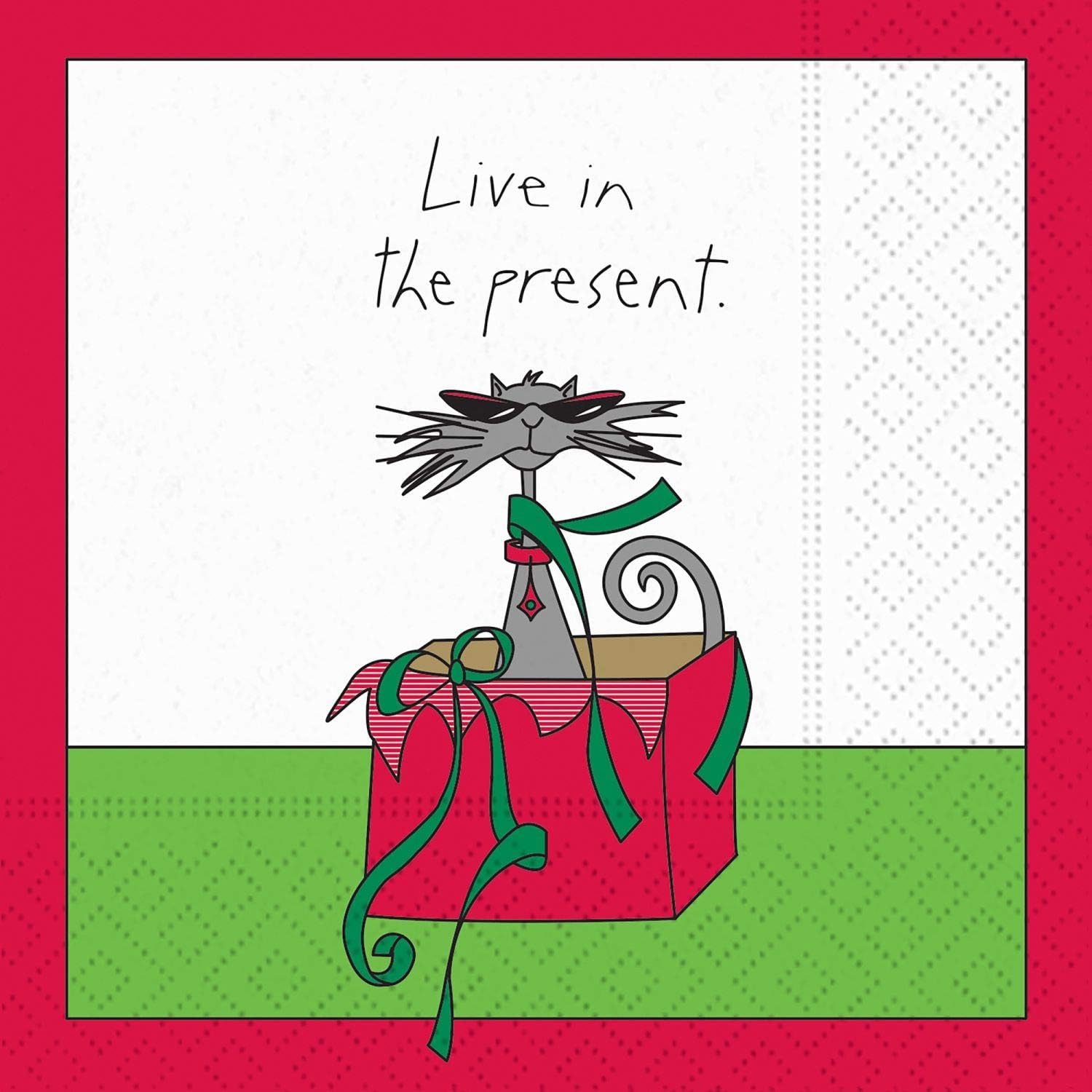 Christmas Cocktail Napkins - Live In The Present