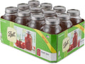 Ball Regular Mouth Canning Jars 1 Quart (12 Jars) - Versatile Glass