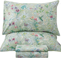QSH Floral Full Size Sheet Set - Soft Egyptian Cotton Percale