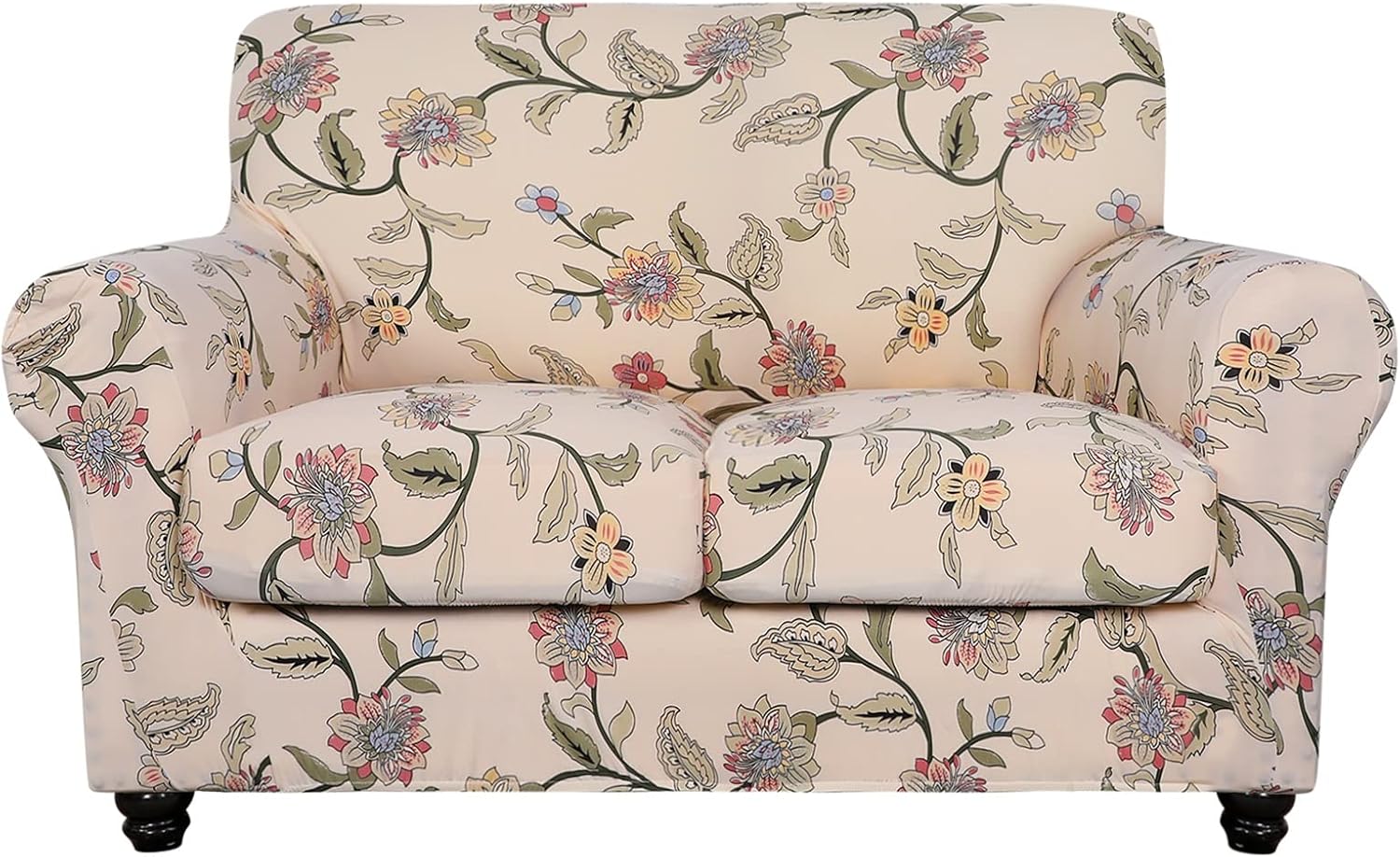 SearchI Stretch Sofa Cover for Loveseat with Floral Pattern