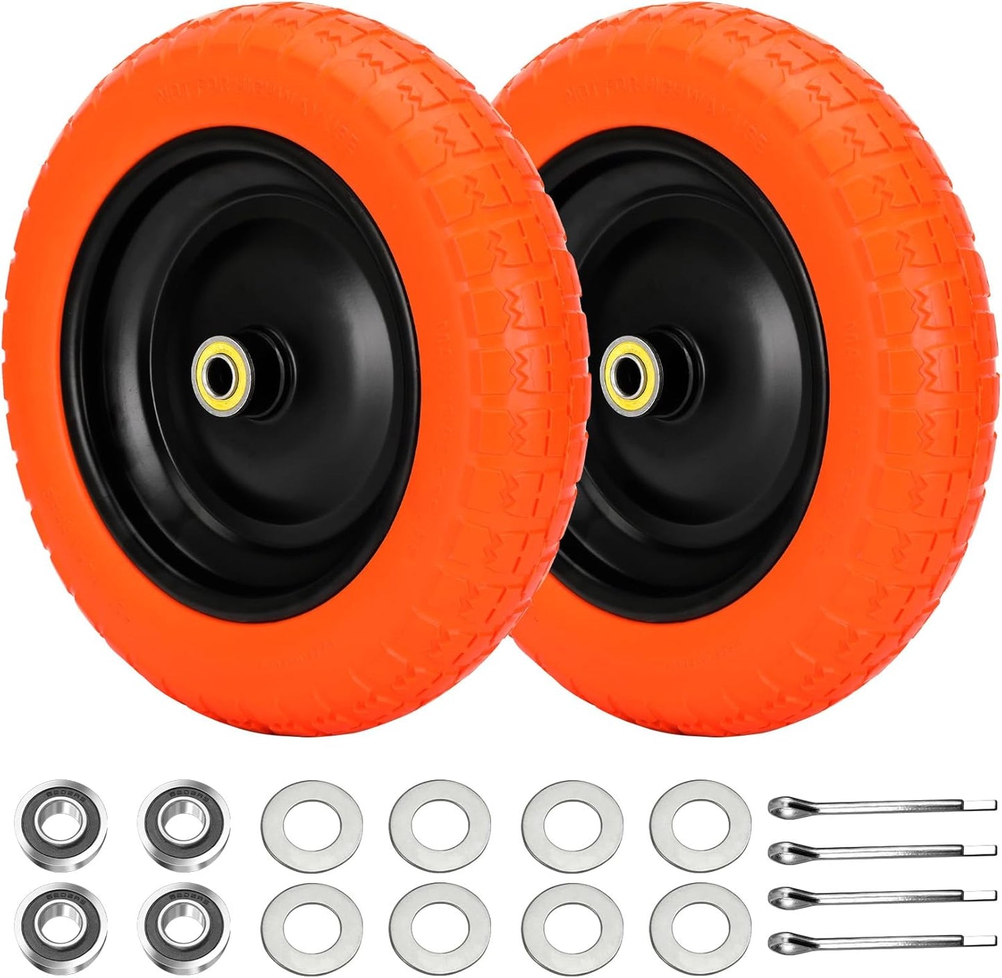 13 Flat Free Wheels Replacement for GOR Garden Carts Tires