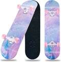 Skateboard 31 x 8 in Complete Skateboards for Beginners - Durable