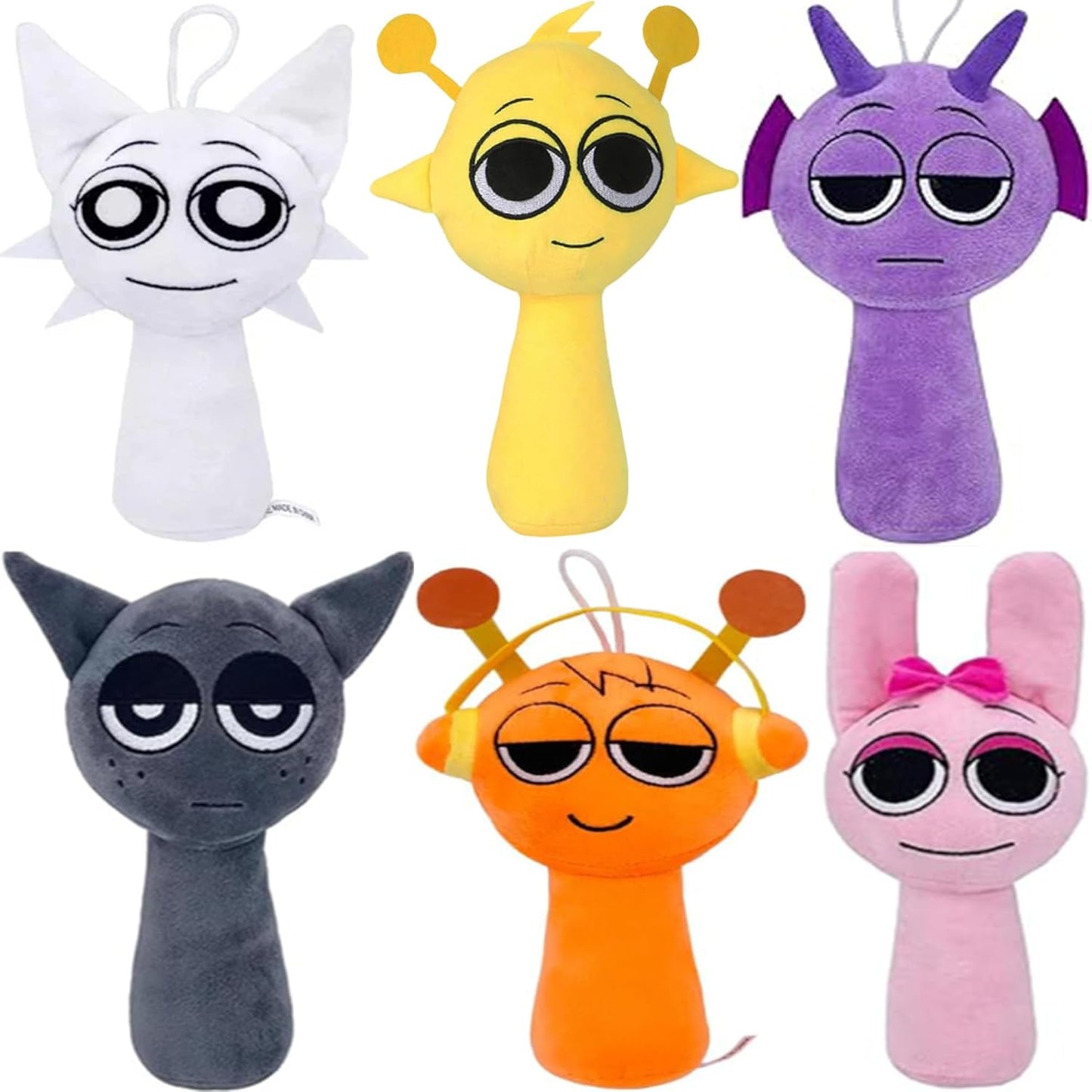 WMP Sprunky Plush Toys - 6PCS Game-Inspired Collectibles