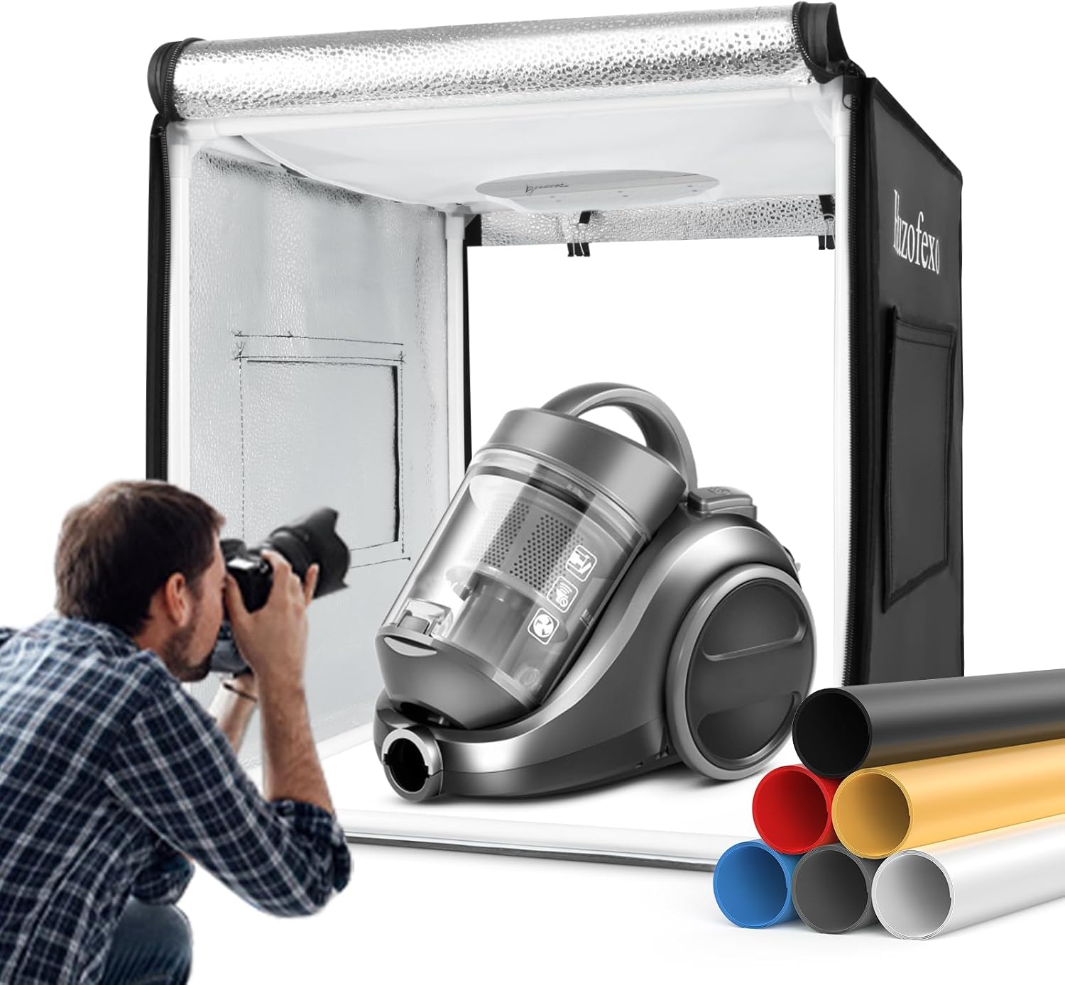 Photography Photo Studio Light Box with Dimmable LED Lights