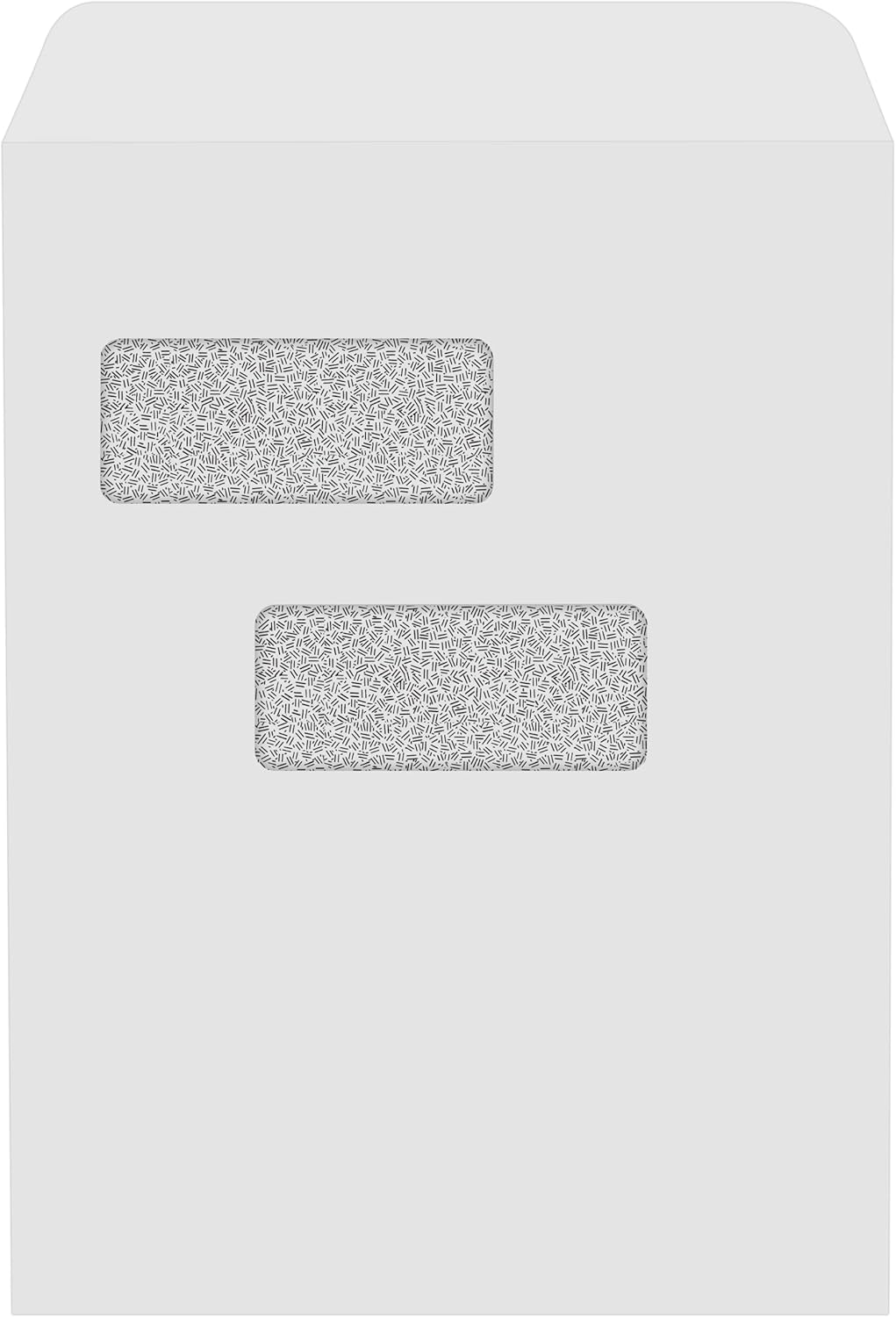 LUXPaper 9 x 12 Open End Double Window Envelopes for Secure Mail