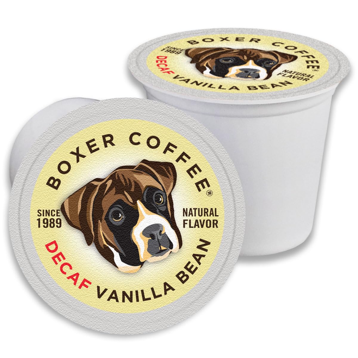 Boxer Coffee Decaf Vanilla Bean Pods for Keurig - 52ct Pack