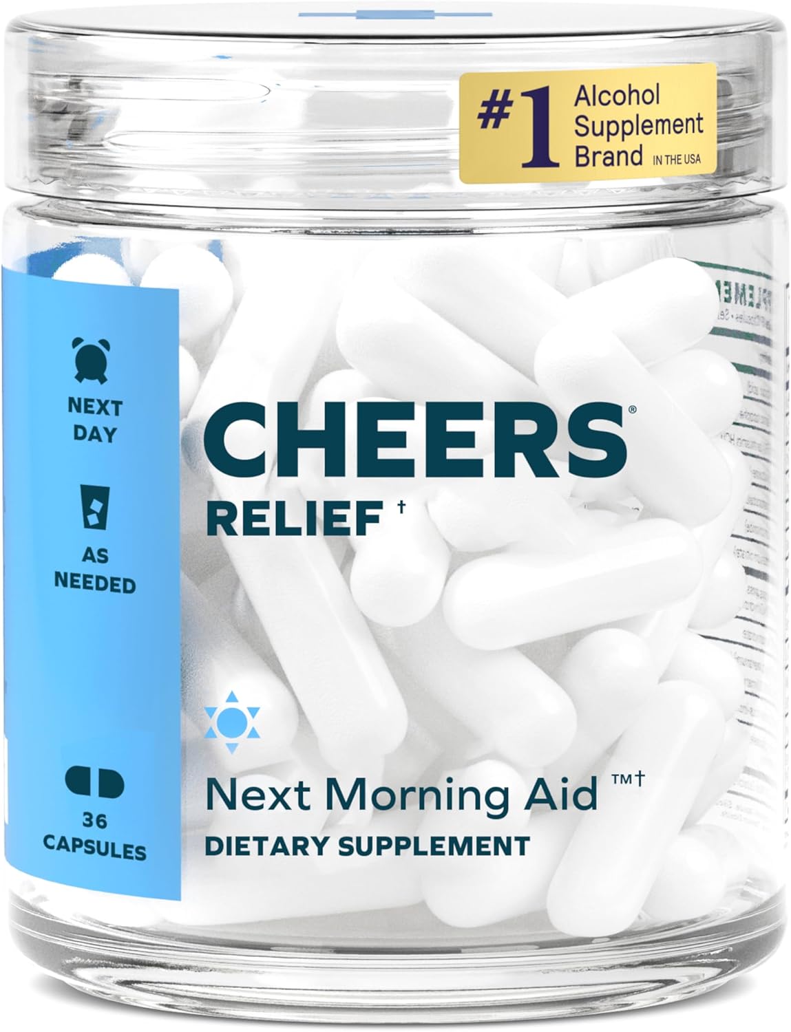 Cheers Relief Next Morning Aid with Ginger and White Willow Bark