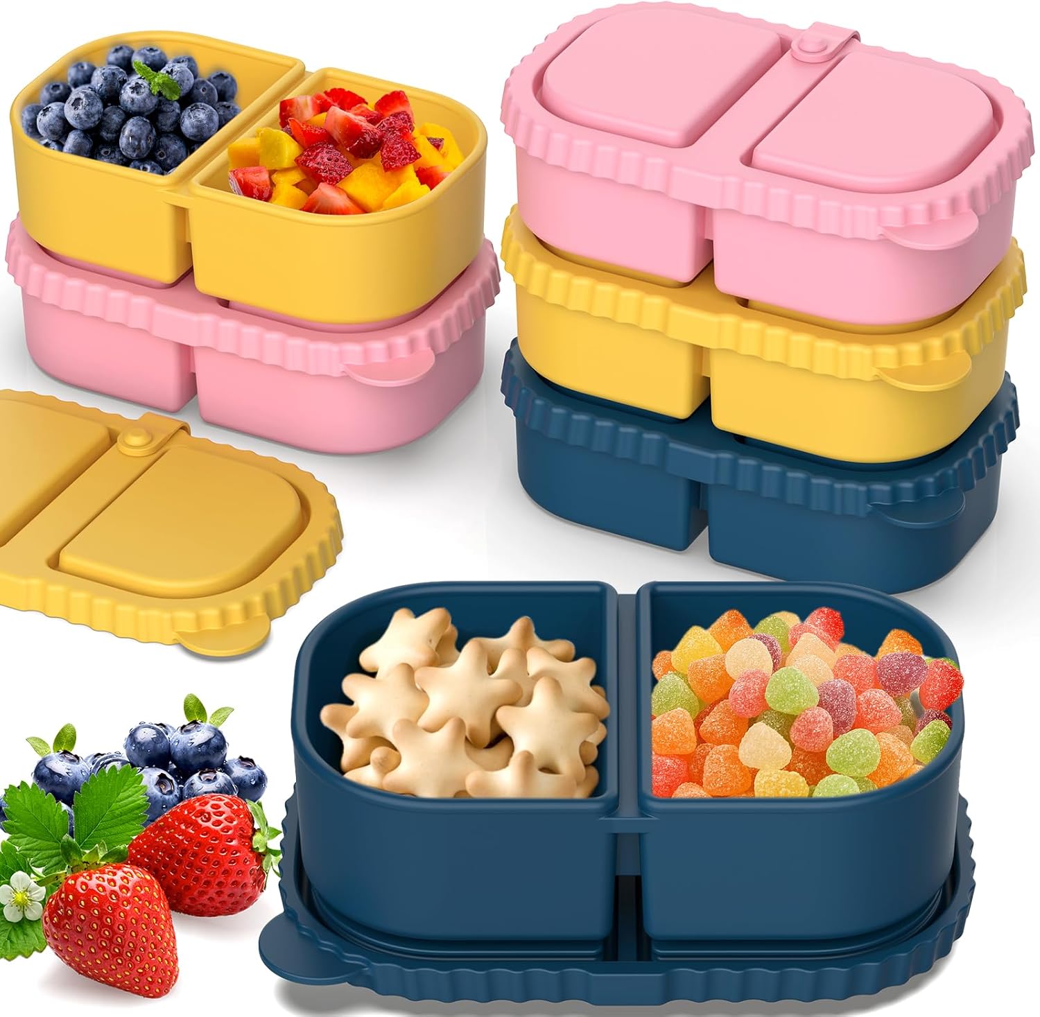 Reusable Silicone Snack Containers for Easy Food Storage