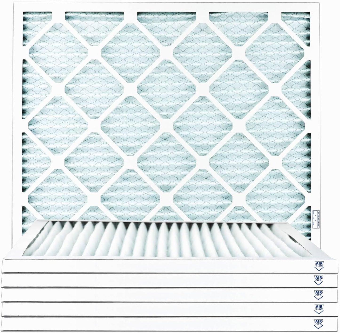 6 Pack USA-Made MERV 11 Air Filters - 10x16x1 Size