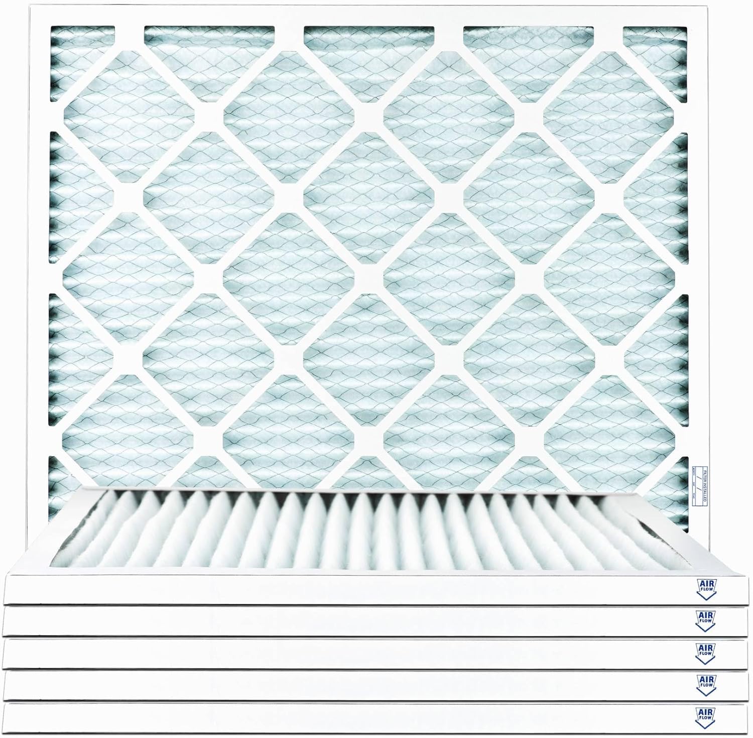 6 Pack USA-Made MERV 11 Air Filters - 10x16x1 Size