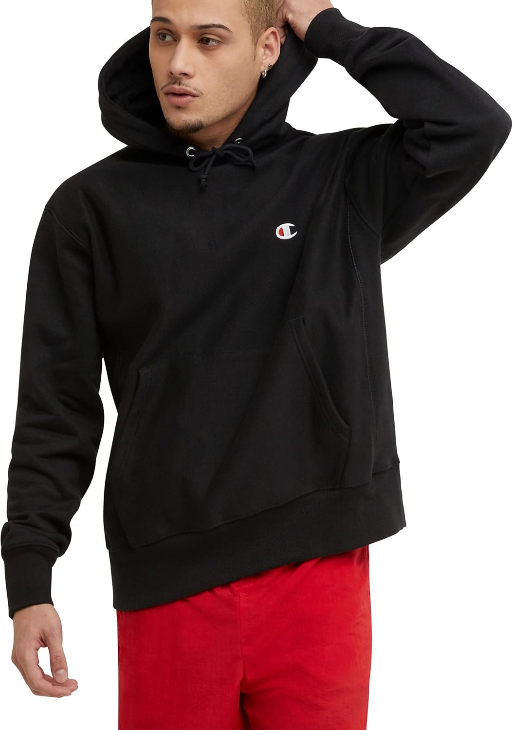 Champion Men's Reverse Weave Fleece Pullover Hoodie for Comfort