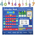 Boczif Daily Math Calendar Pocket Chart - Classroom Math Center