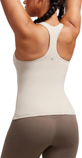 Butterluxe Workout Tank Top with Built-In Shelf Bra - Tight Fit