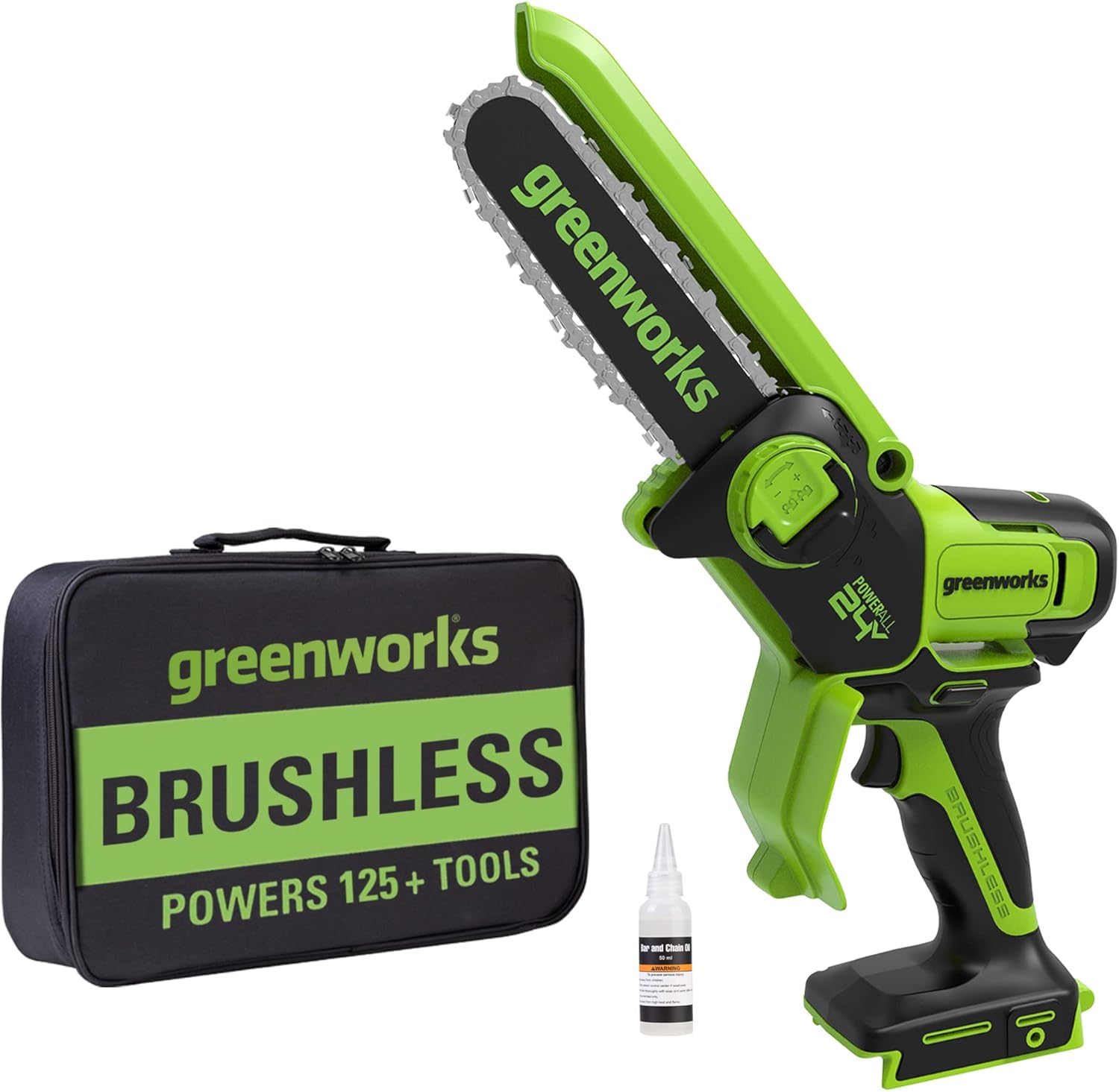 Greenworks 24V 6 Mini Chainsaw for Effortless Tree Trimming