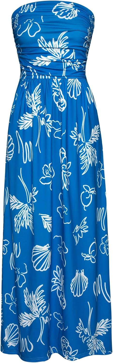 Stylish Strapless Maxi Dress with Pockets for Every Occasion