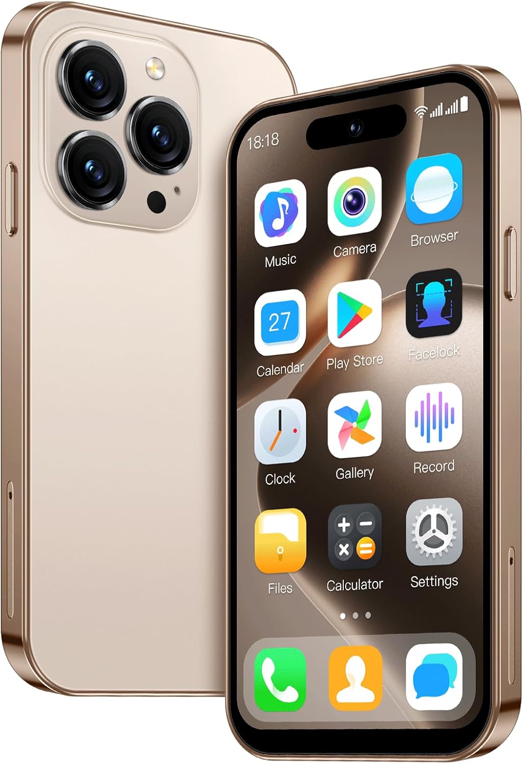 World's Smallest Mini Phone with HD Touchscreen & Face ID