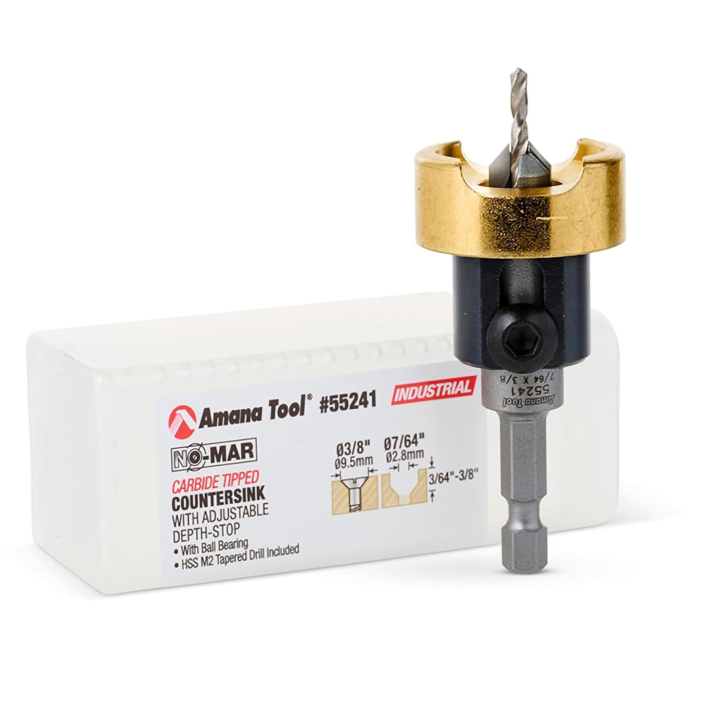 82 Degree Countersink Drill Bit with Depth Stop for Precision