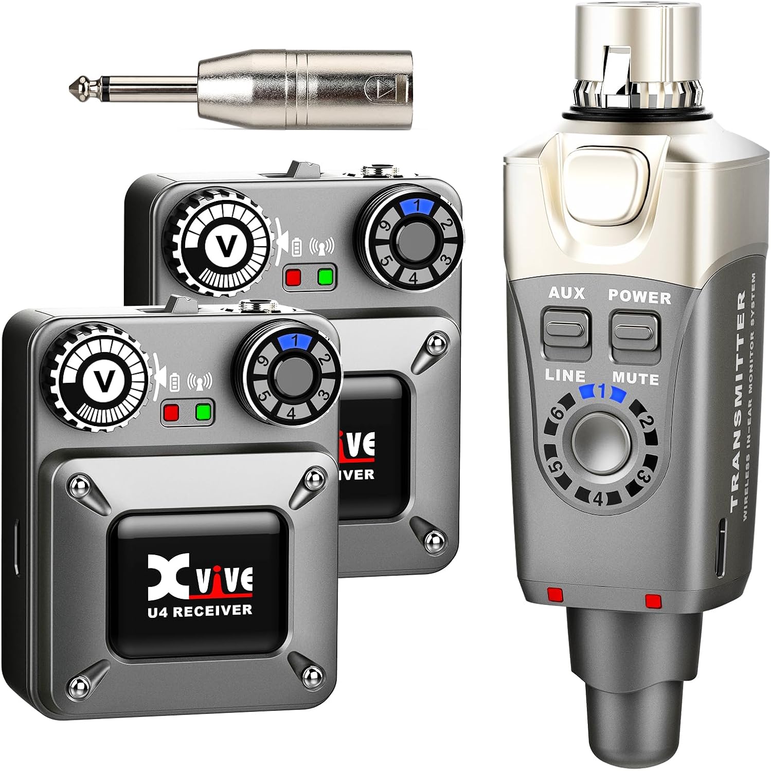 Xvive U4R2 Wireless in-Ear Monitor System for Performances