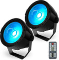 LED Par Stage Light 30W COB Wash Light 2 Pack - Bright RGB Wash