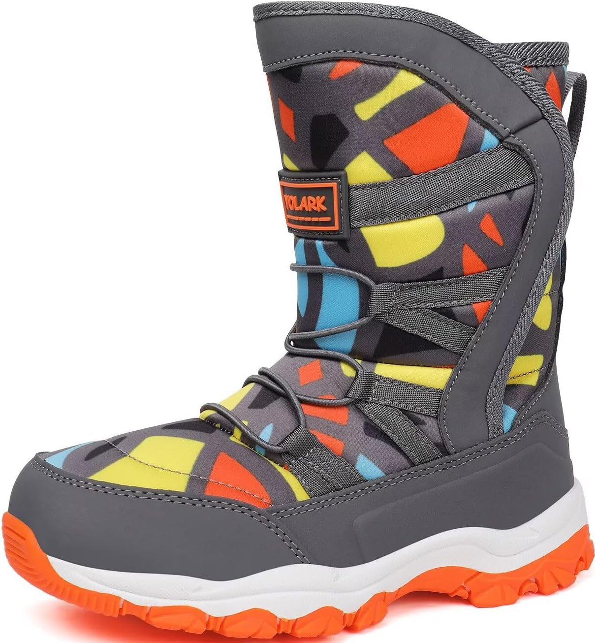 Boys Girls Snow Boots Waterproof Slip Resistant Cold Weather Shoes