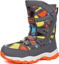 Kids Snow Boots Waterproof Slip Resistant Winter Shoes - Warm Fur