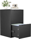 Two Drawer File Cabinet for Letter Size Files - Compact Under Desk