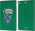 Harry Potter Slytherin Crest Leather Wallet Case for iPad 10.2
