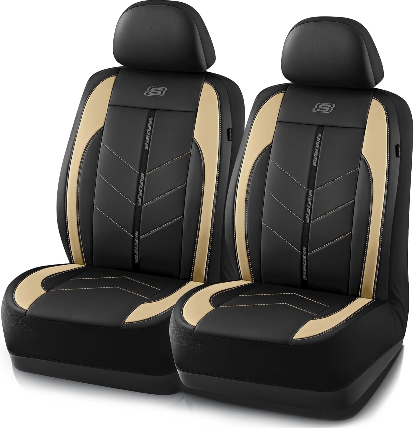 Skechers Luxury Faux Leather Car Seat Covers for Ultimate Comfort
