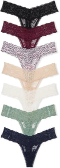 Victoria's Secret Women's Lace Thong Underwear Multi Pack - Everyday