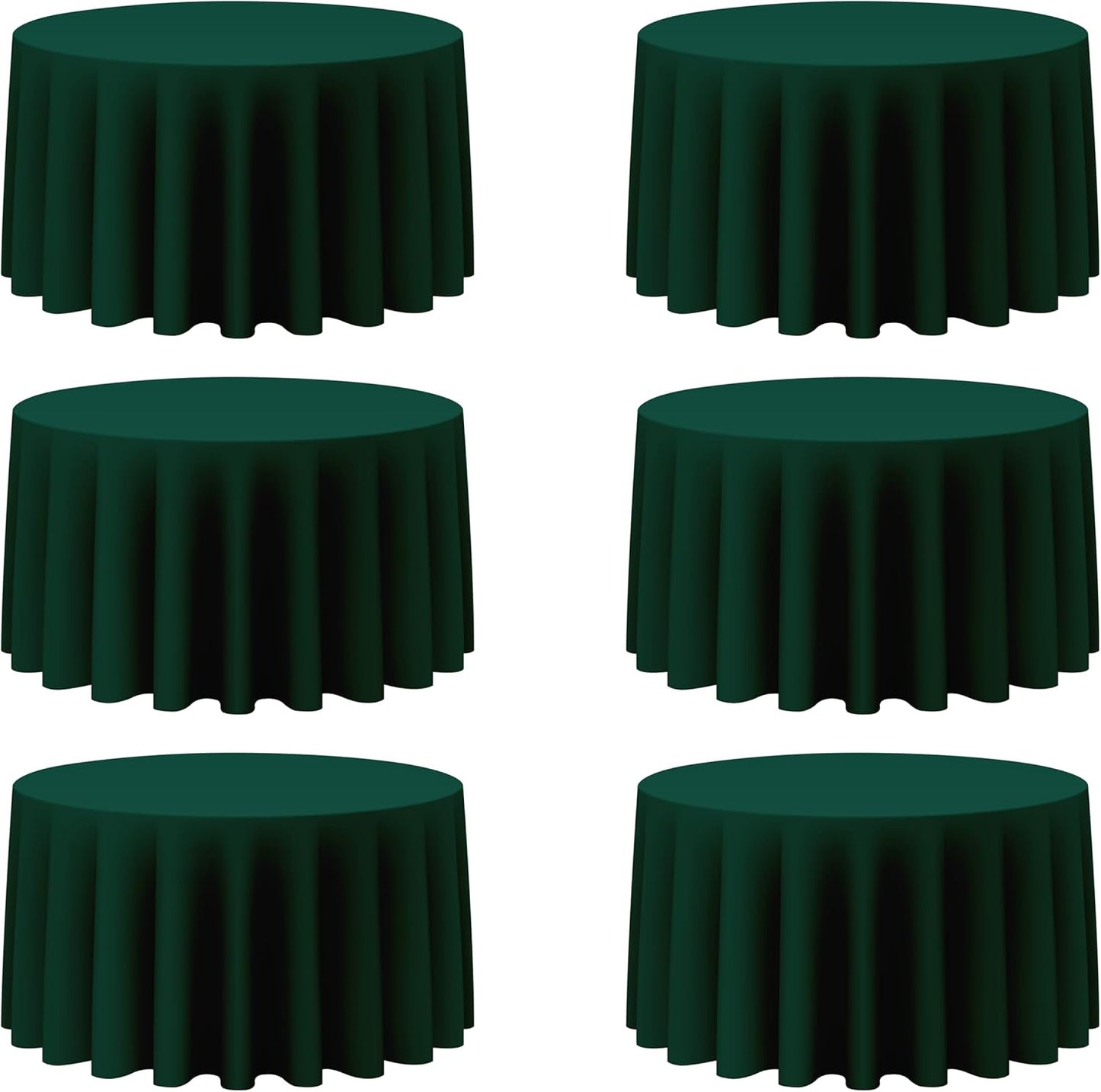 Premium Hunter Green Round Tablecloths for Elegant Events