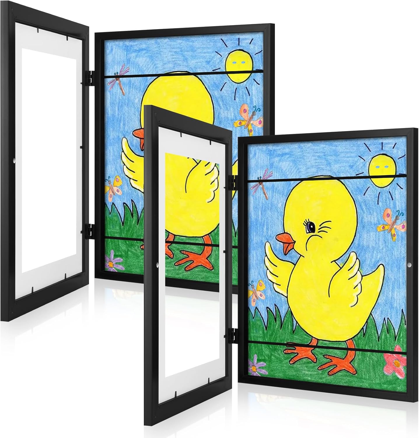 2-Pack Kids Art Frames for Displaying Children's Artwork