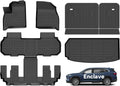 Wayhigh All-Weather Floor Mats and Cargo Mat Set for Buick Enclave