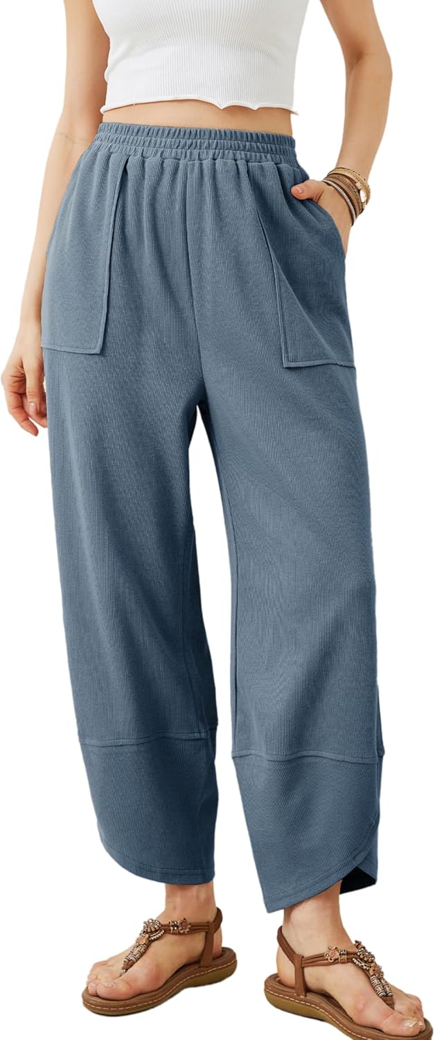 Xiaoxuemeng Womens Baggy Wide Leg Pants for Casual Comfort