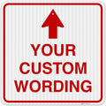 Custom Personalized Reflective Aluminum Sign - 24x24 Inches