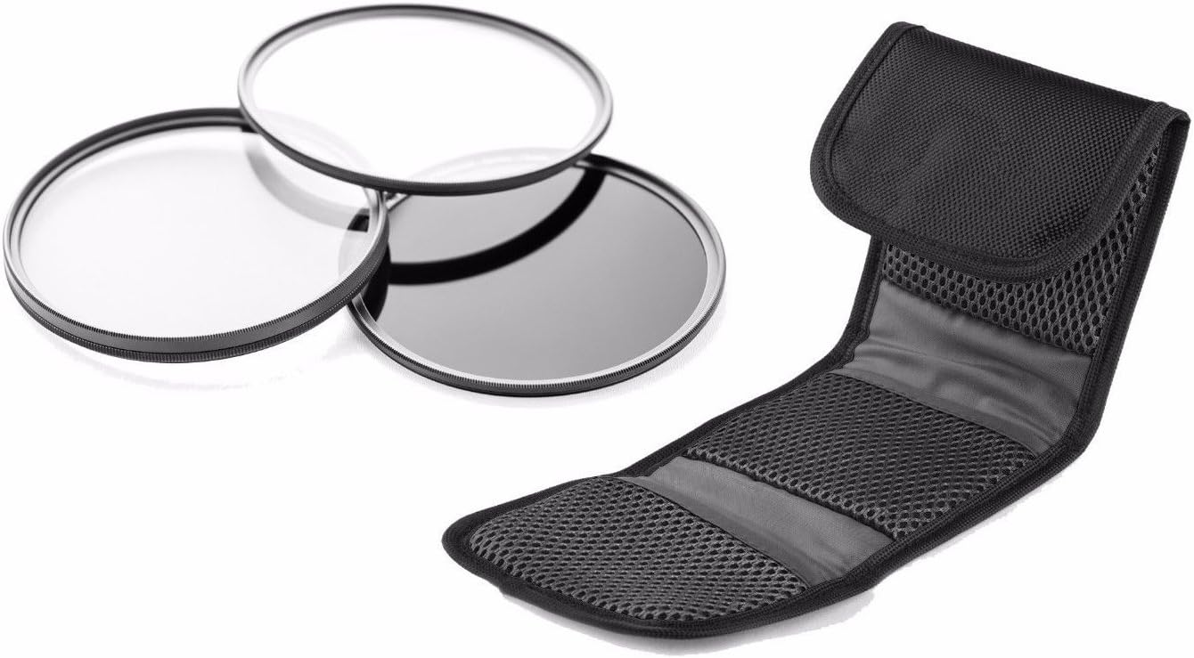 High Grade Multi-Coated 3 Piece Lens Filter Kit for Sony FE 50mm