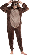 ressber Unisex Onesie Pajamas Animal One Piece - Cozy Brown Bear